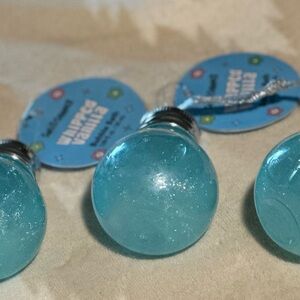 Ulta Beauty Blue Glitter Bubble Bath Ornaments